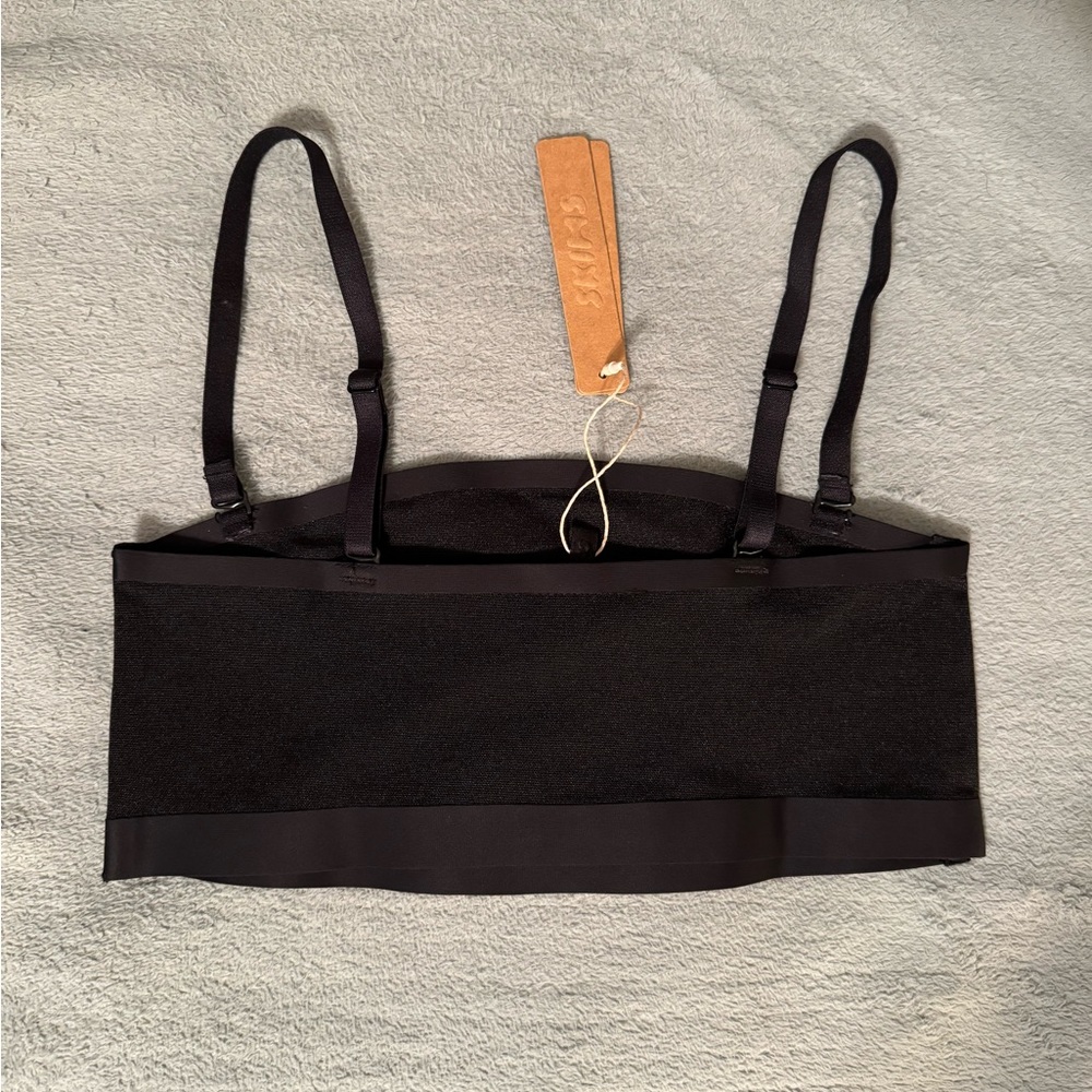 NWT SKIMS Seamless Sculpt Bandeau Bra sz XS in Onyx - Picture 3 of 4